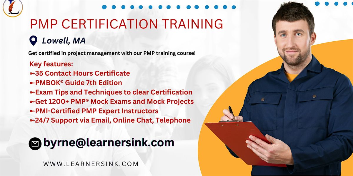 PMP Exam Prep Bootcamp in Lowell, MA
