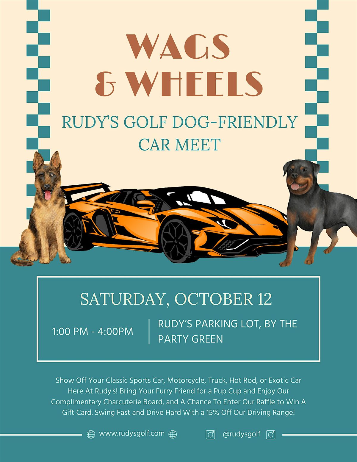 Rudy's Car Meet: Wags & Wheels