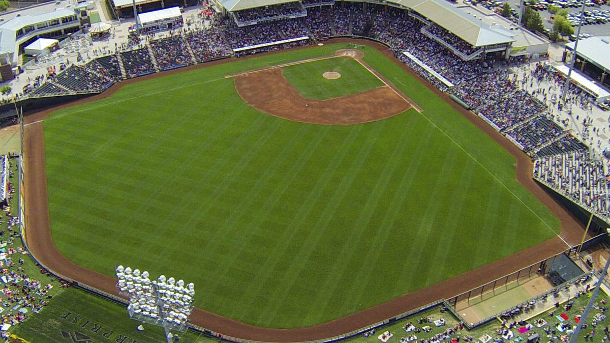 Spring Training - Cleveland Guardians at Texas Rangers at Surprise Stadium