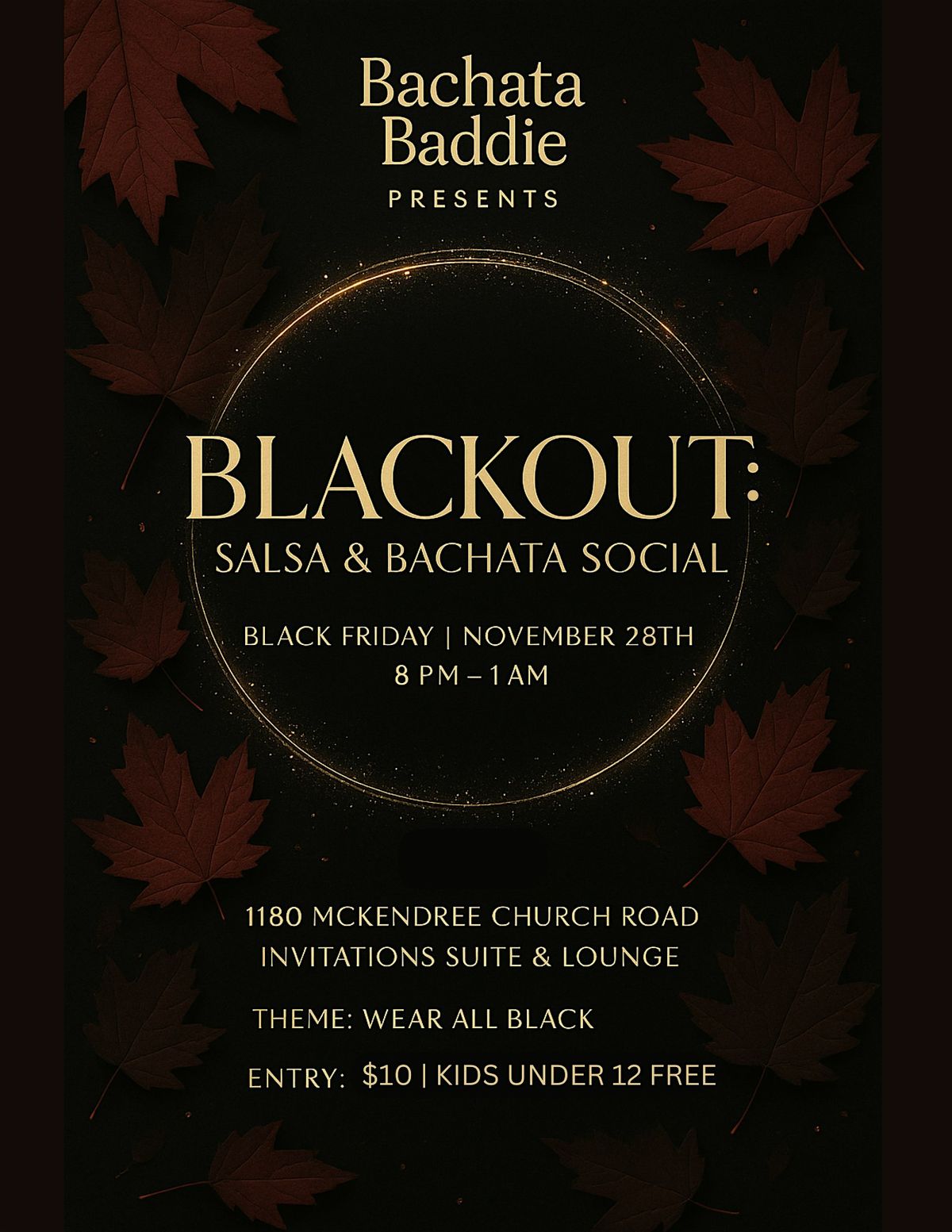 Blackout: Salsa and Bachata Black Friday social