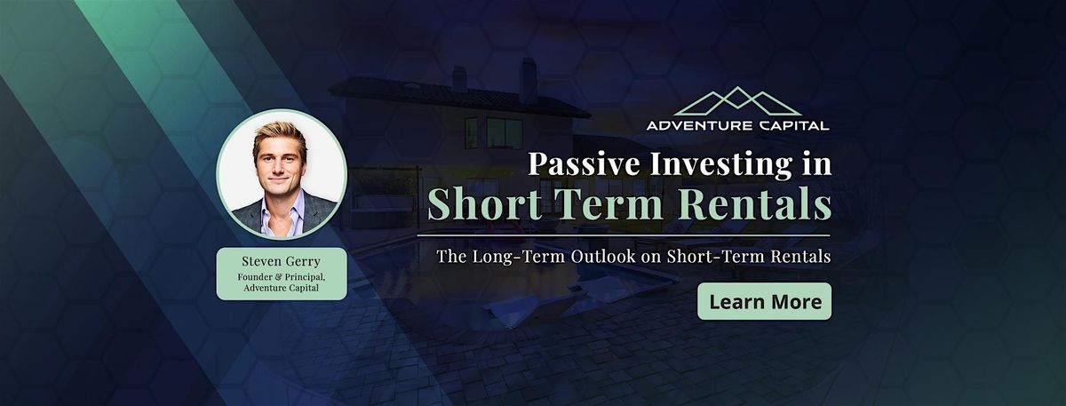 Passive Investing in Short Term Rentals