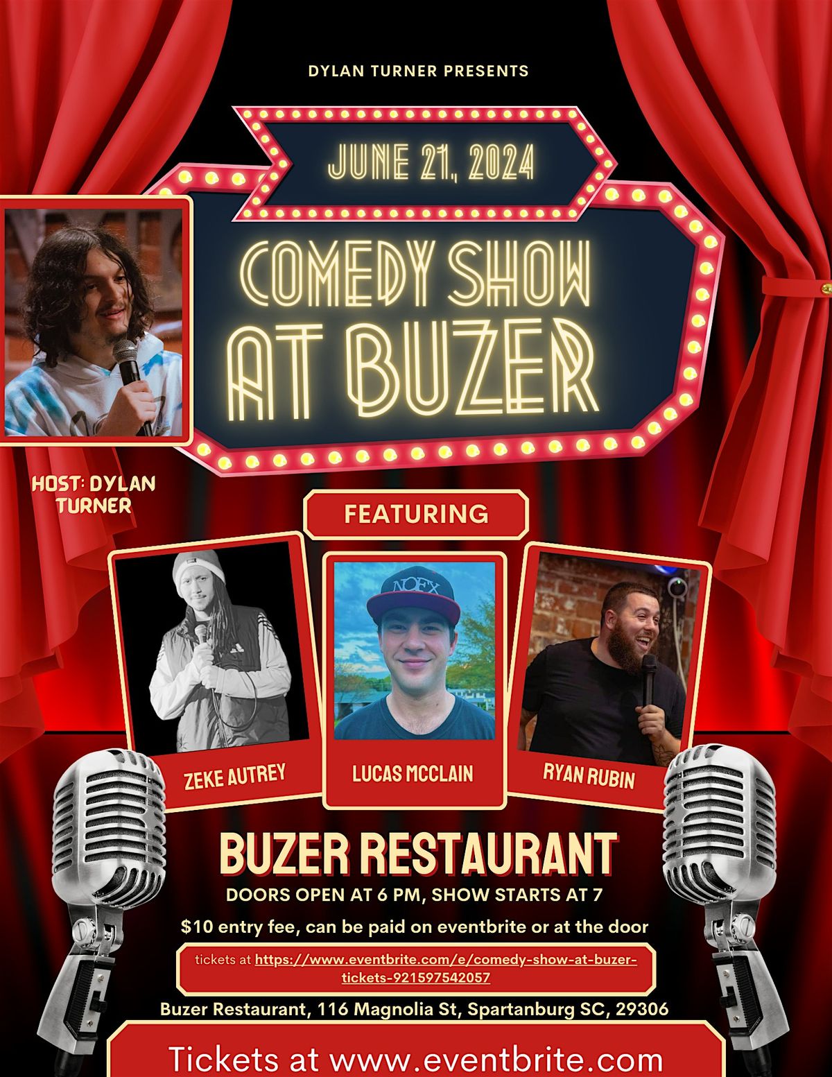 Comedy show at Buzer!