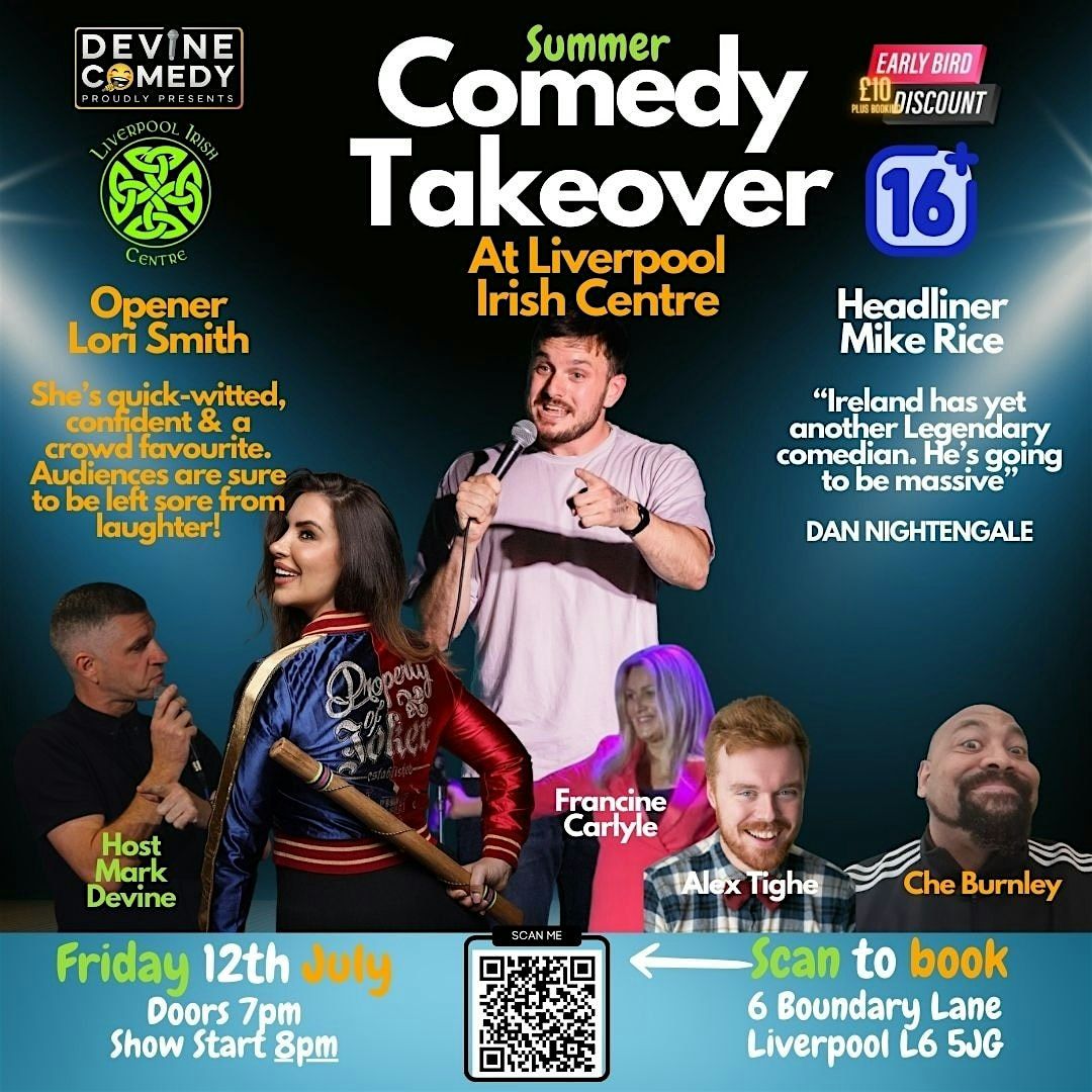 Summer Comedy Takeover At Liverpool Irish Centre