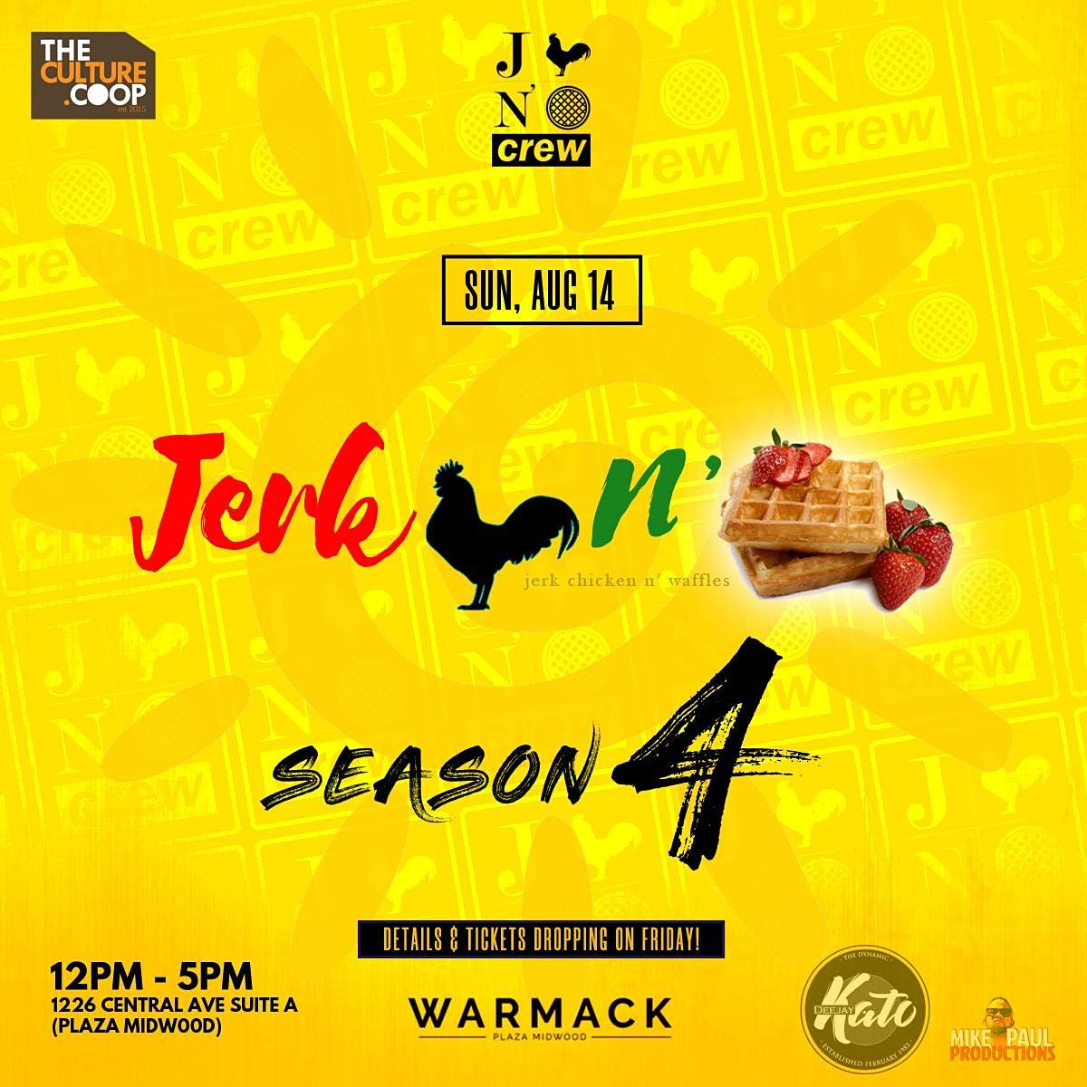 Jerk Chicken N' Waffles Brunch: Season 4, Episode 2 @ The Warmack