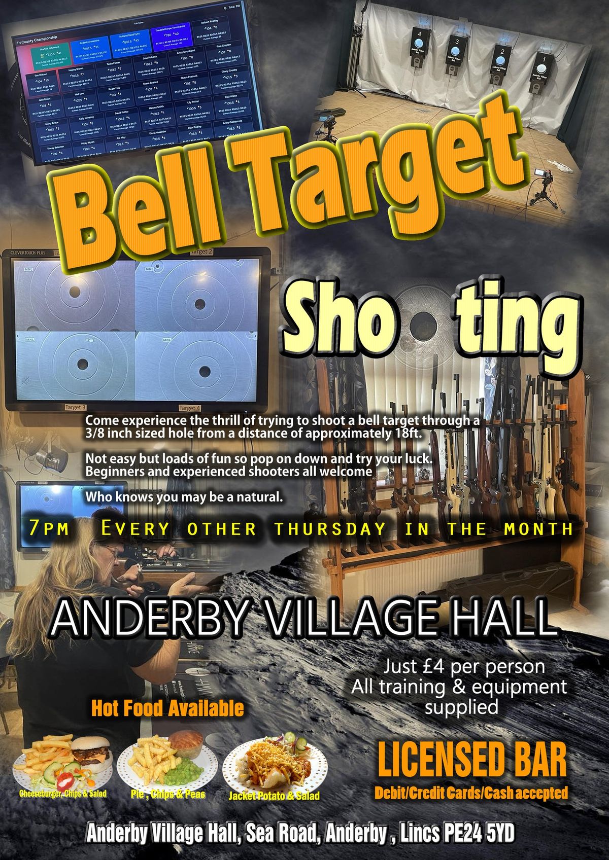 Bell Target Shooting at Anderby Village Hall