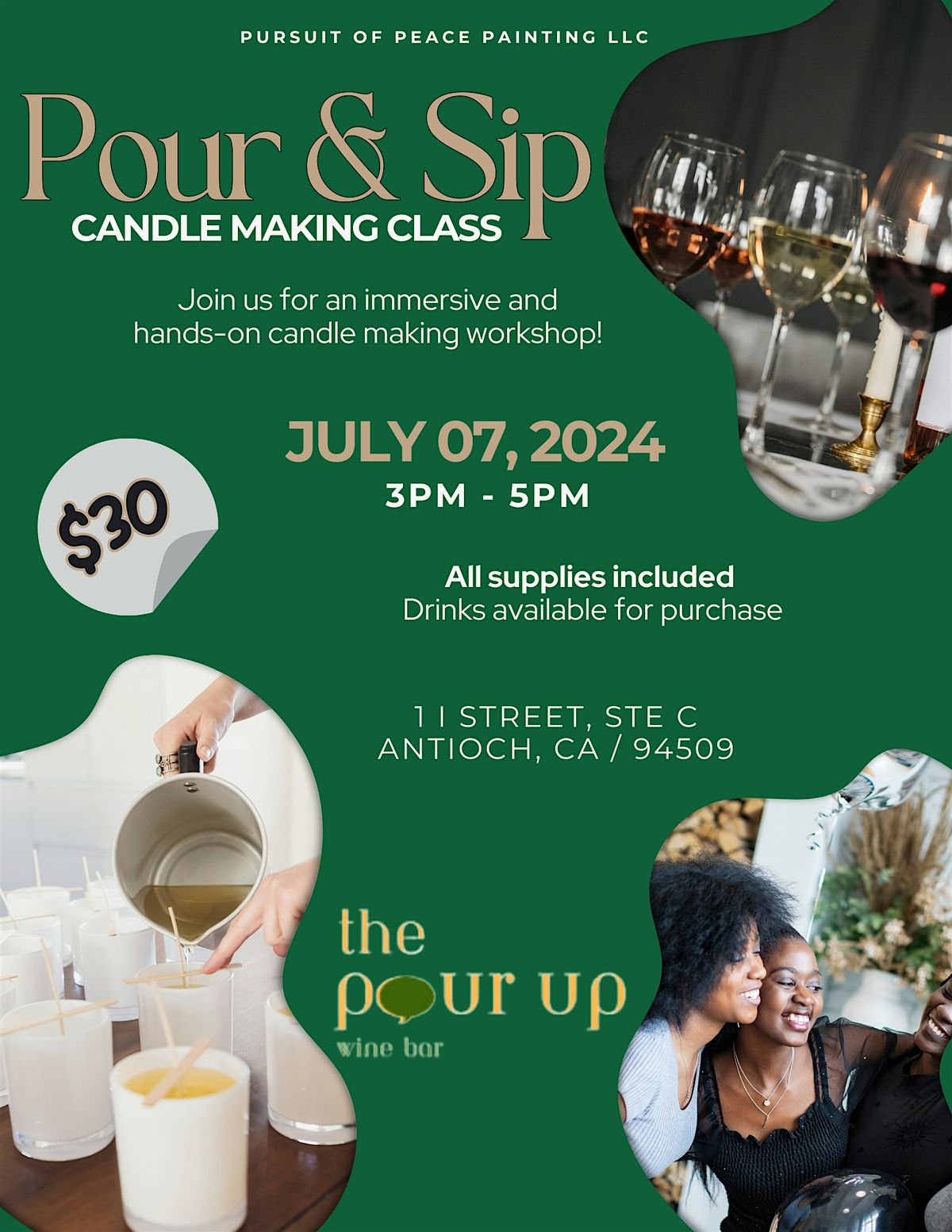 Pour & Sip Candle Making Class