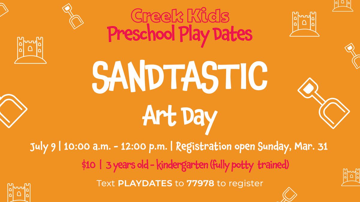 Sandtastic Art Day Preschool Playdate