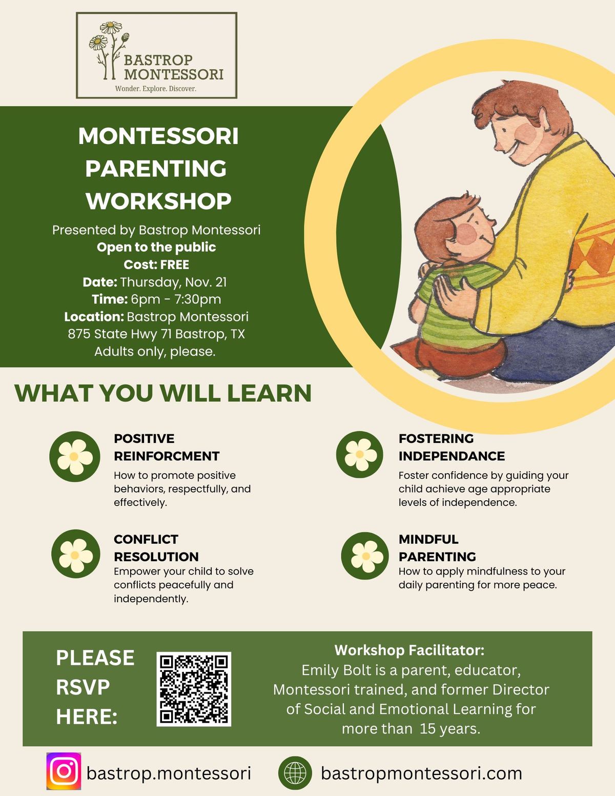 Free Montessori Parenting Workshop 