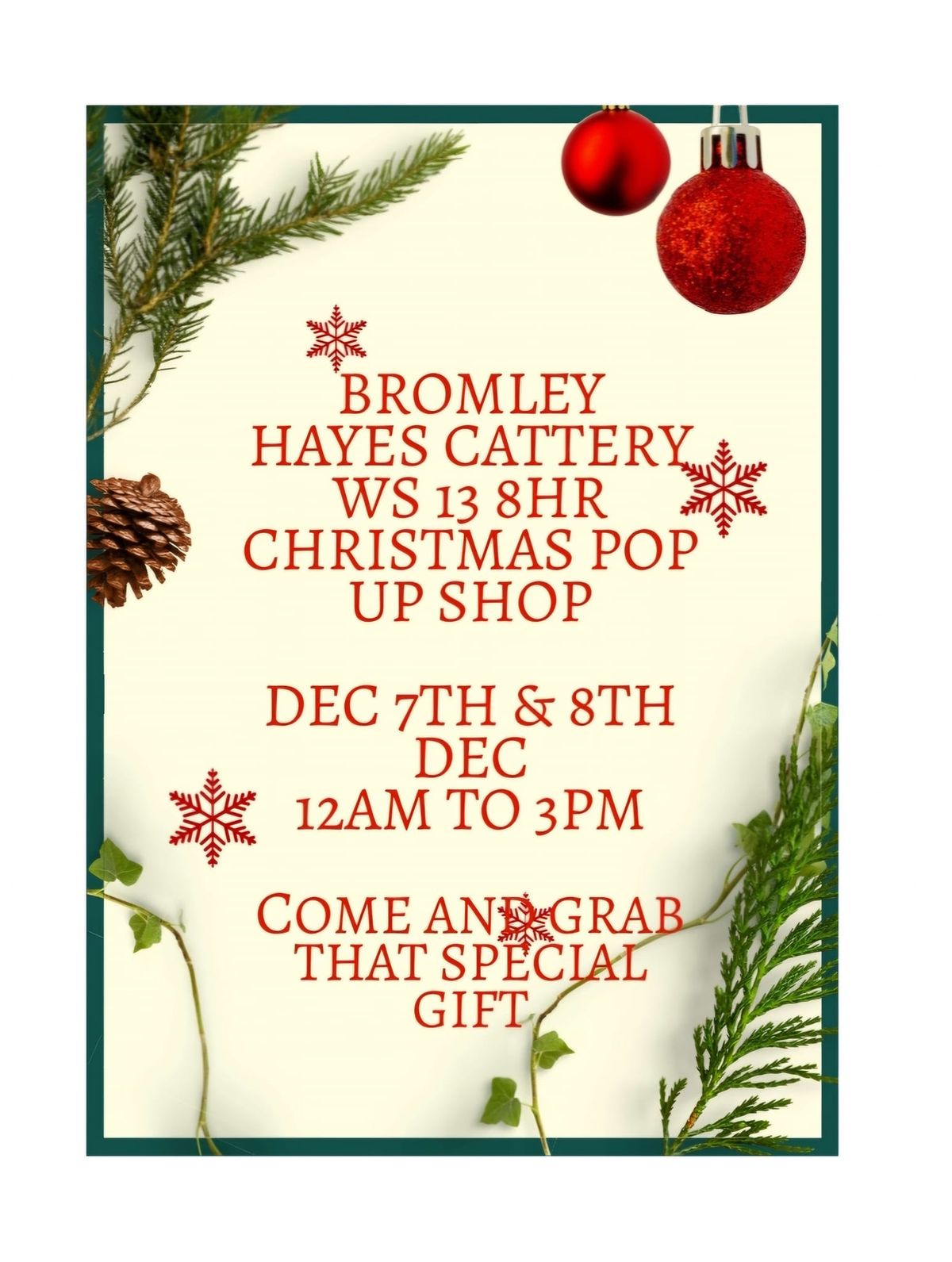 Christmas Pop Up Shop