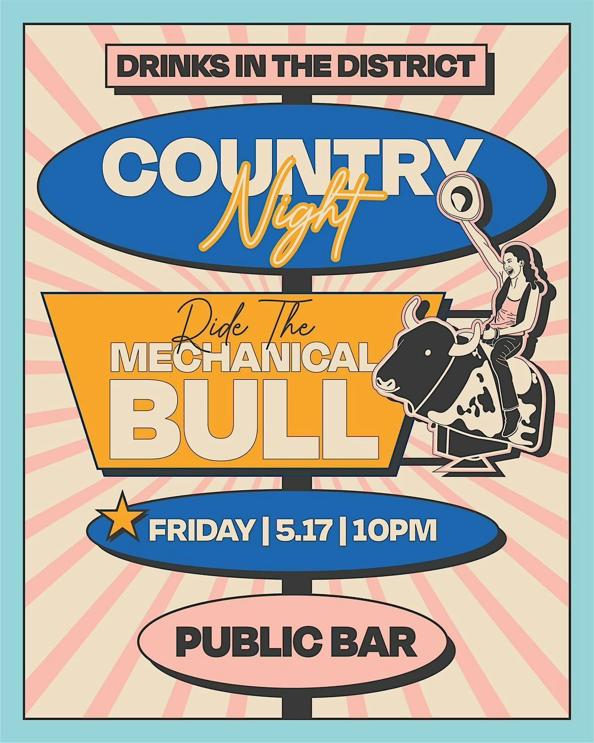 Country Night DC: Ride The Mechanical Bull!