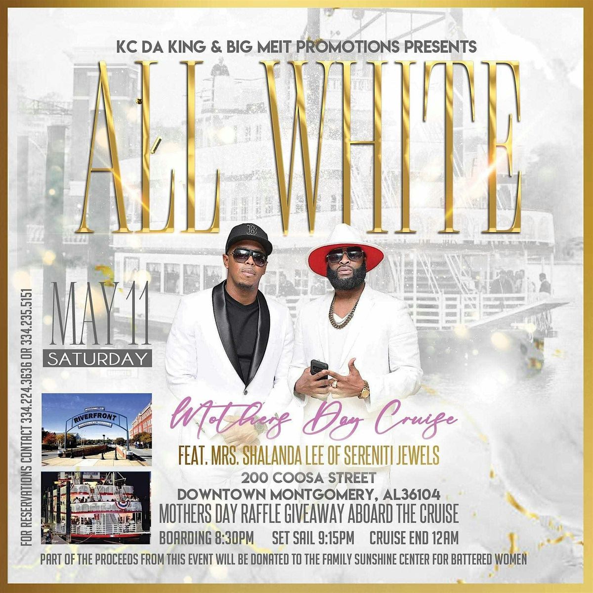 All White Mothers Day Cruise