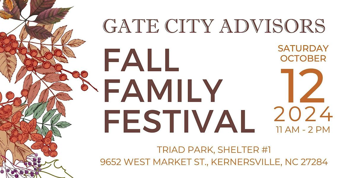 Gate City Advisors 2nd Annual Fall Family Festival