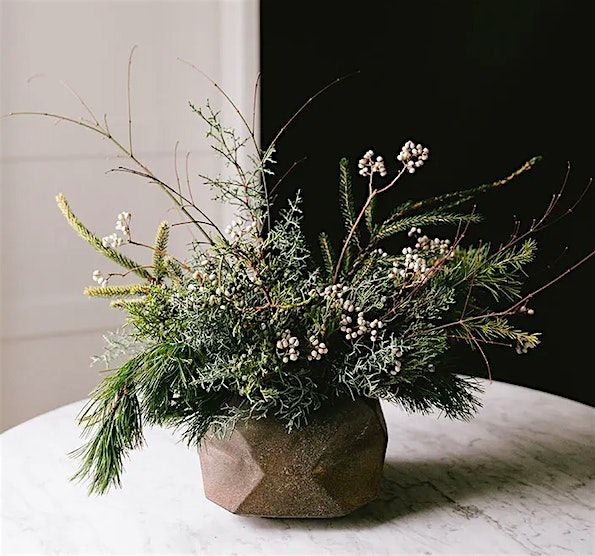 Rustic Evergreen Holiday Centerpiece Workshop