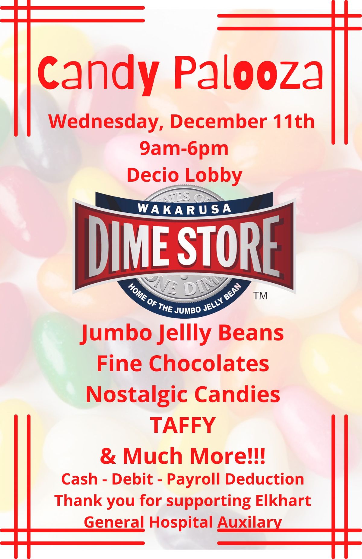 Wakarusa Dime Store Christmas Candy Sale