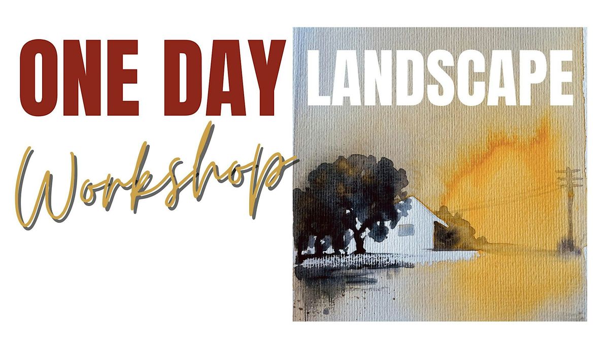 ONE DAY Beginners LANDSCAPE Watercolour painting Workshop.