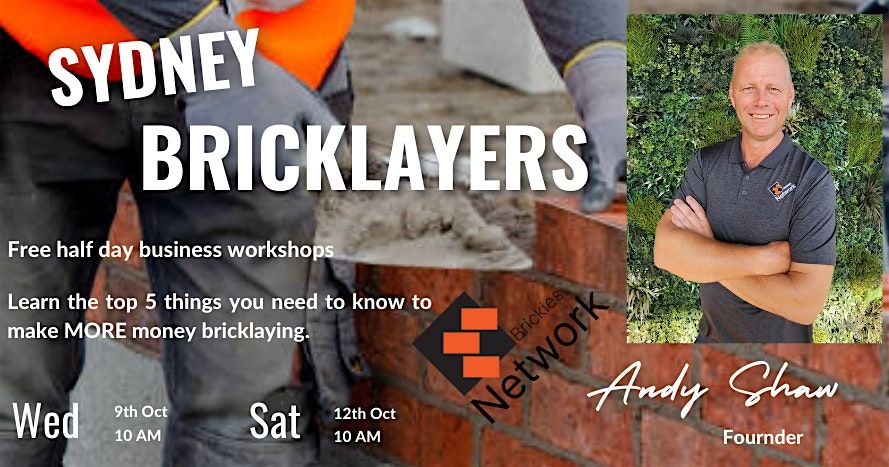 FREE Bricklayers Business Workshop- Sydney