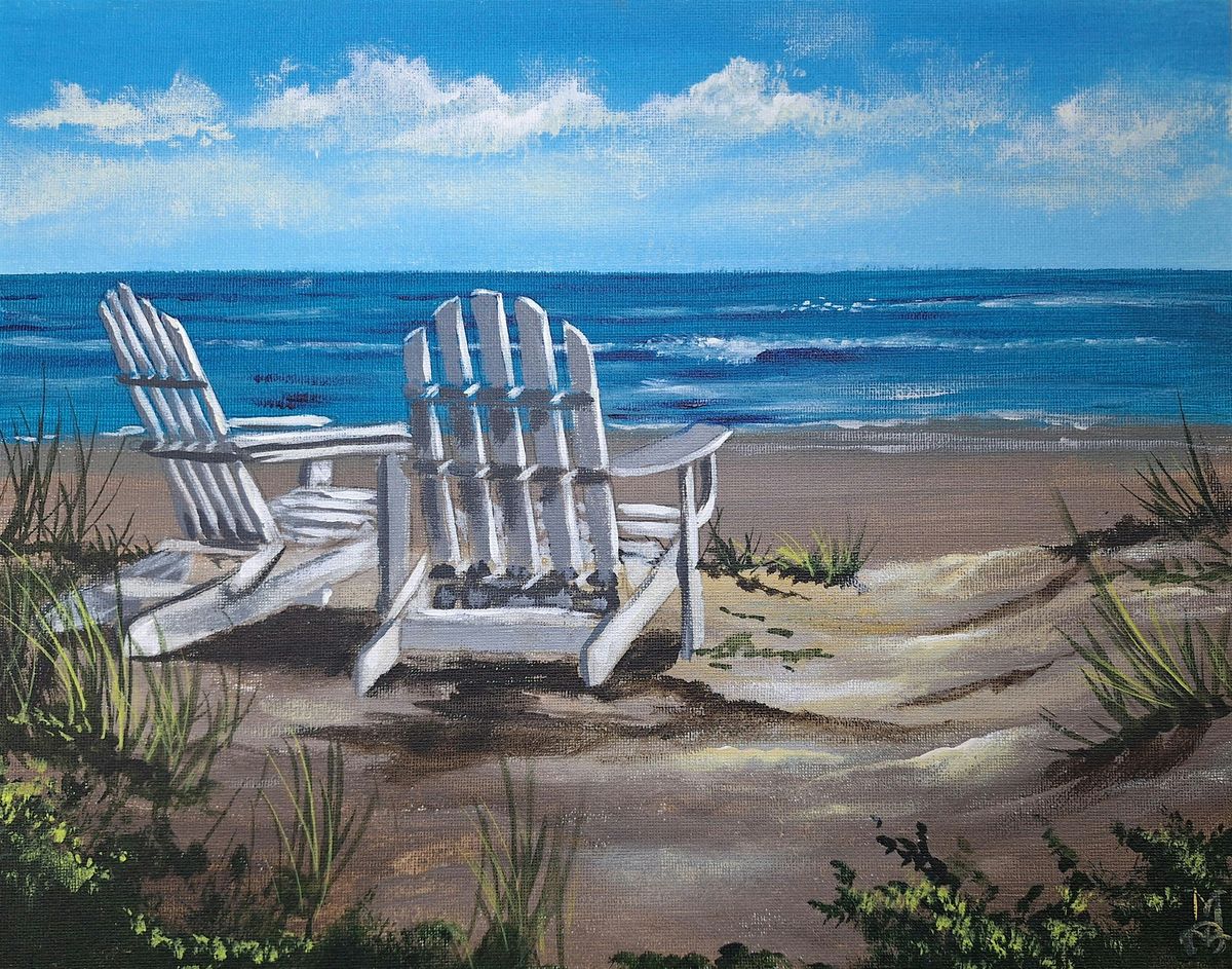 Beach Afternoon Acrylic Painting with Marco Aguilar