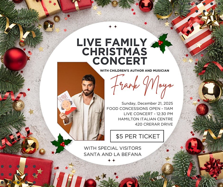 Family Christmas Concert with Frank Moyo (Music Artist & Children's Author)