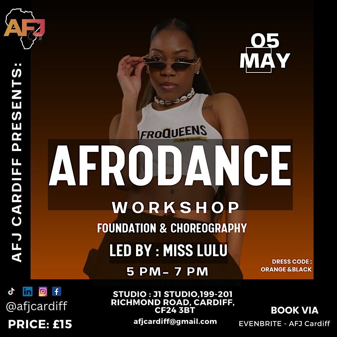 AFRO DANCE WORKSHOP (Foundations and Choreography)