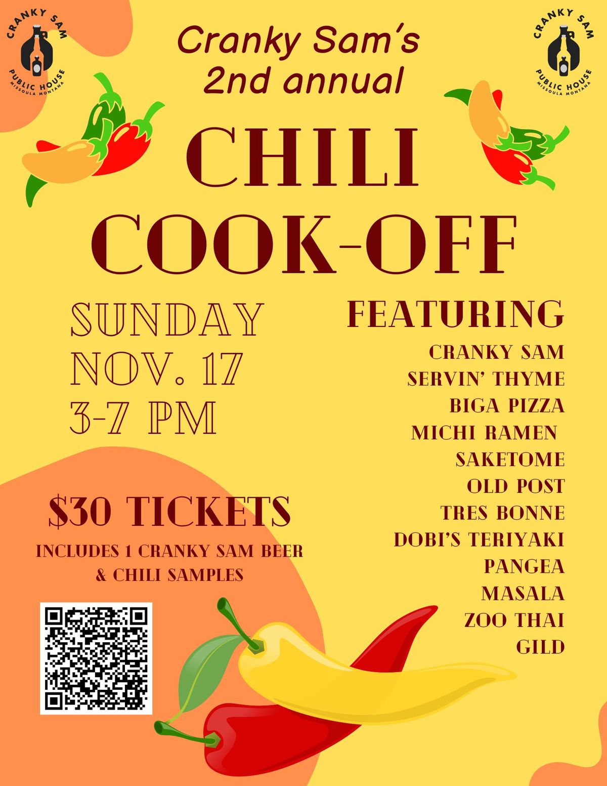 Cranky Sam's Chili Cook-off