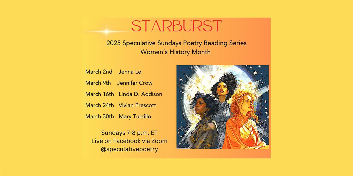 Starburst Speculative Poetry Readings for Women\u2019s History Month