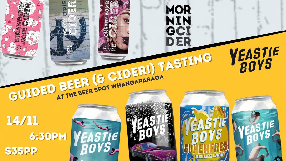 Yeastie Boys & Morningcider Guided Tasting at The Beer Spot Whangaparaoa