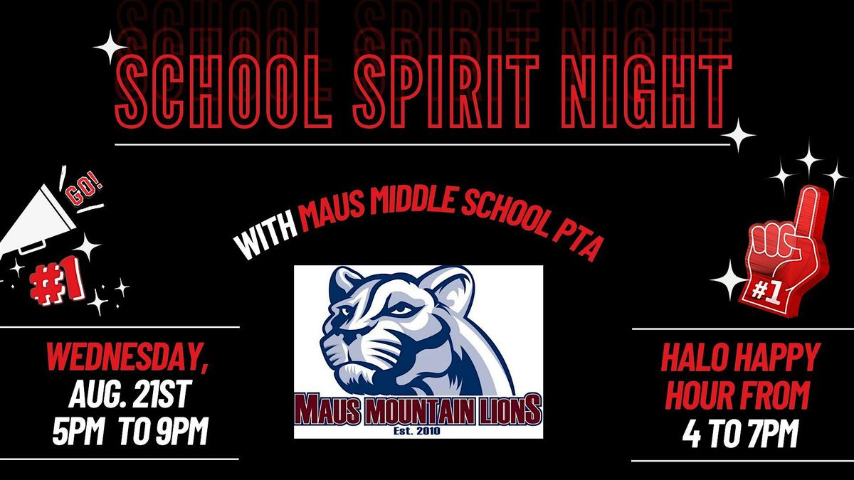 School Spirit Night - Maus Middle School PTA