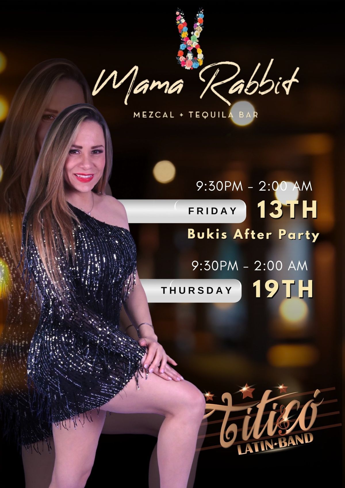 Salsa\/Bachata Night at Mama Rabbit with Titic\u00f3 