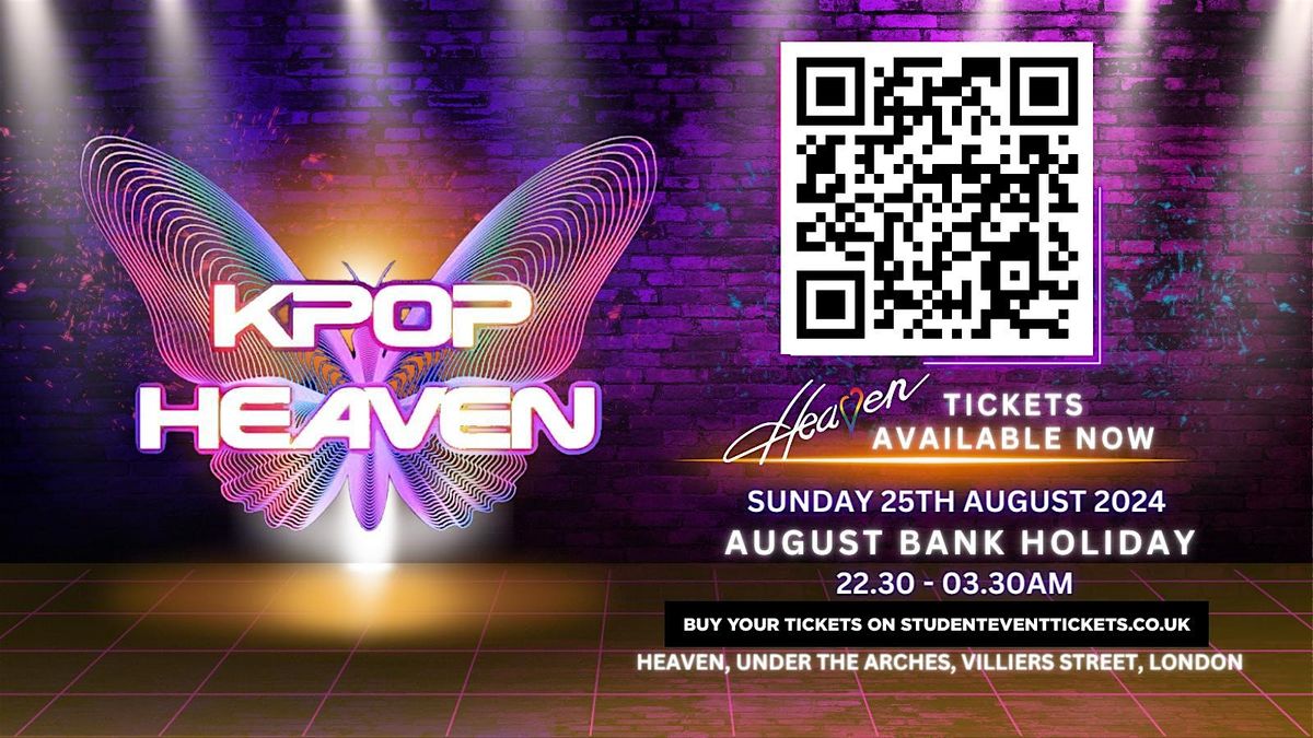 HEAVEN BANK HOLIDAY PARTY - SUNDAY 25TH AUGUST