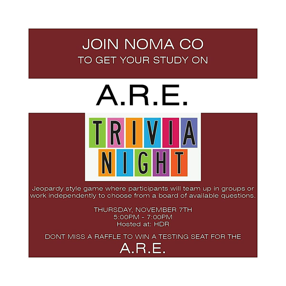 A.R.E. Fall Trivia Night