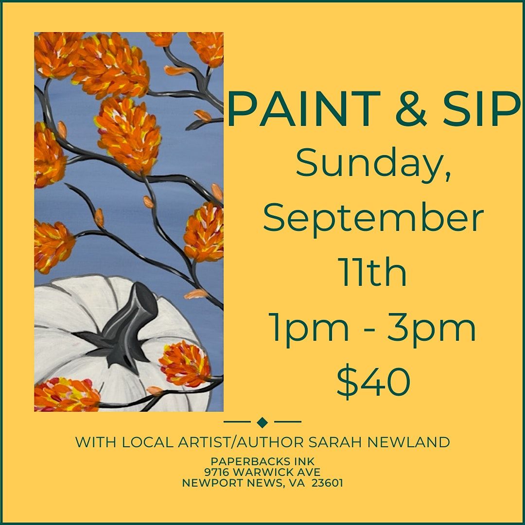 A Mimosa Paint & Sip, Paperbacks Ink, Newport News, 11 September 2022