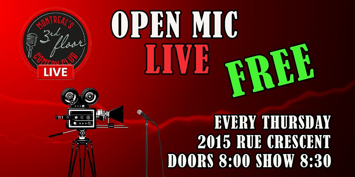 Open Mic Live | 3rd Floor Comedy Club