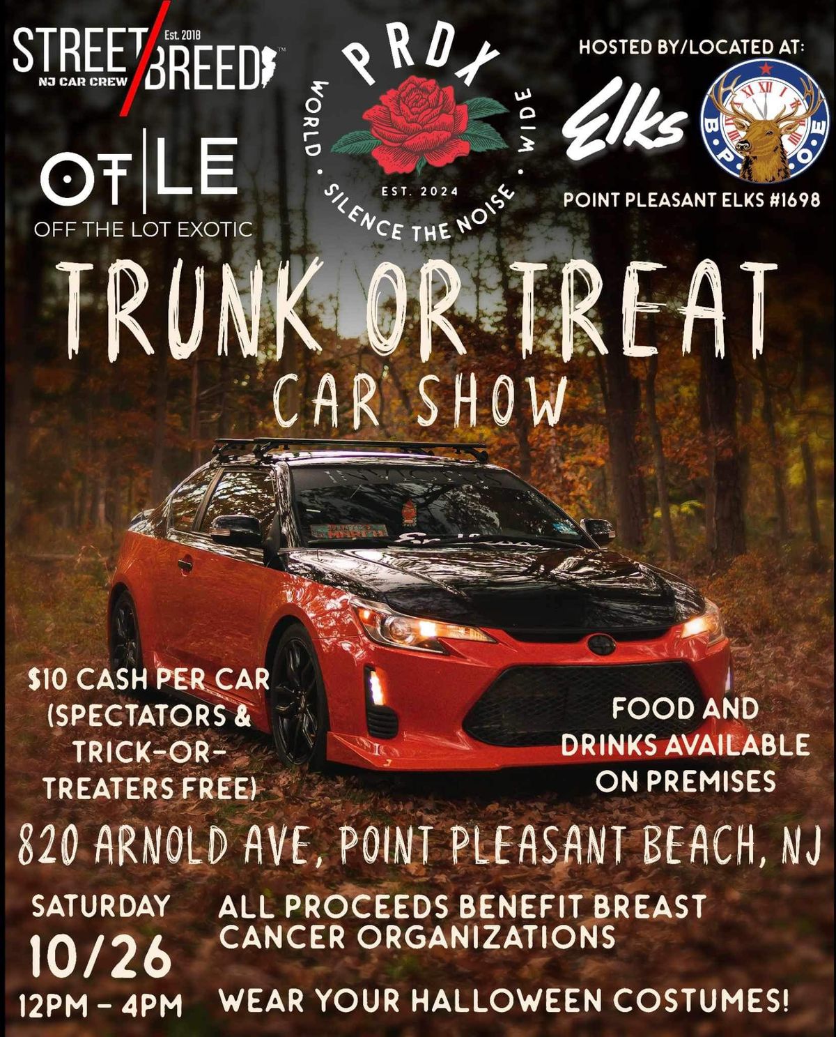 Point pleasant elks trunk or treat car show 