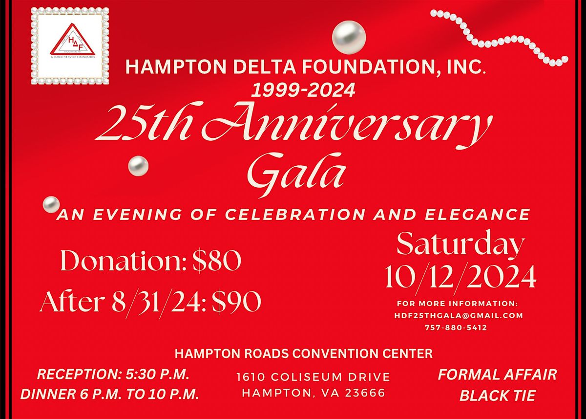 Hampton Delta Foundation, Inc.\u2019s 25th Anniversary Gala