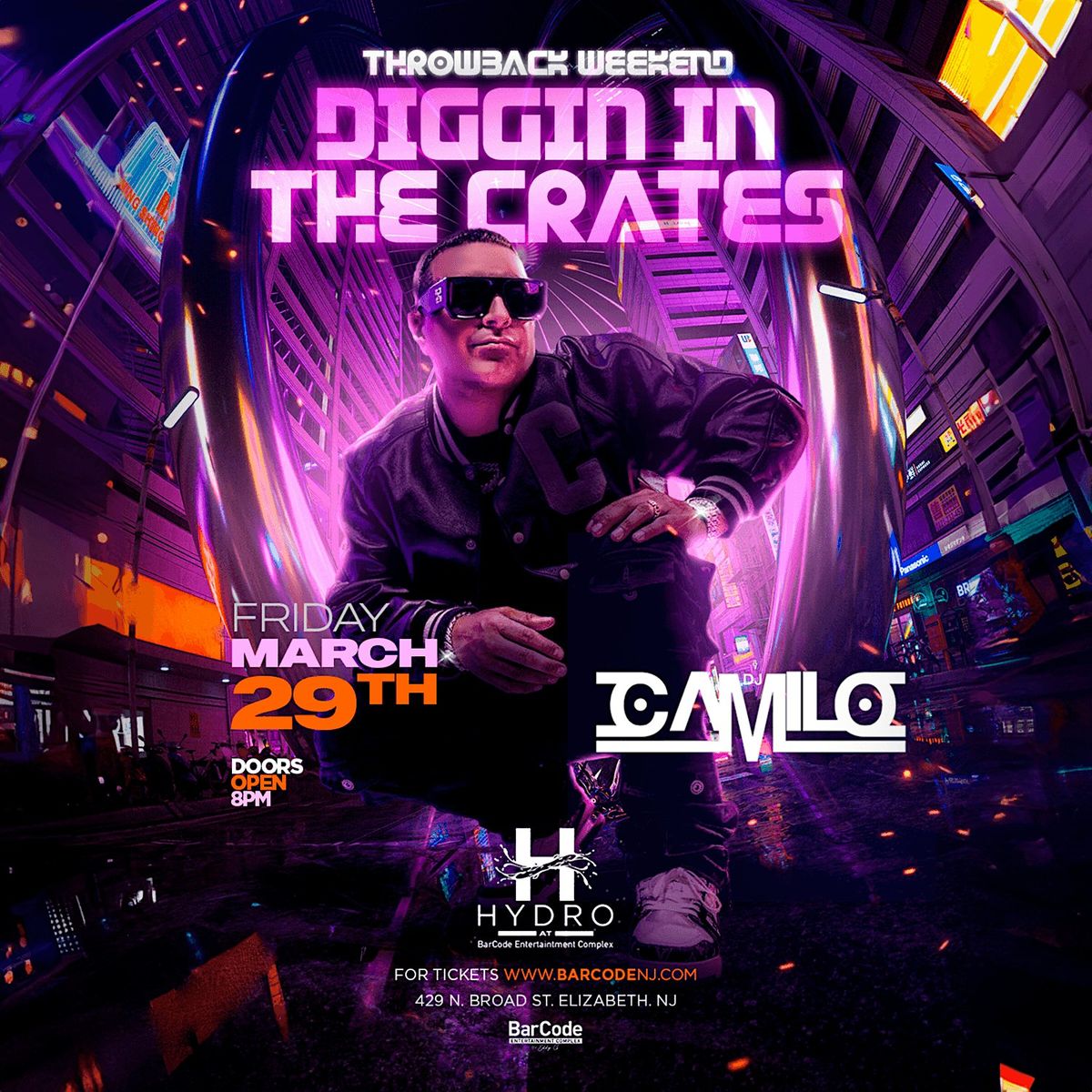 Diggin in the Crates w\/ DJ Camilo | BarCode, Elizabeth, NJ