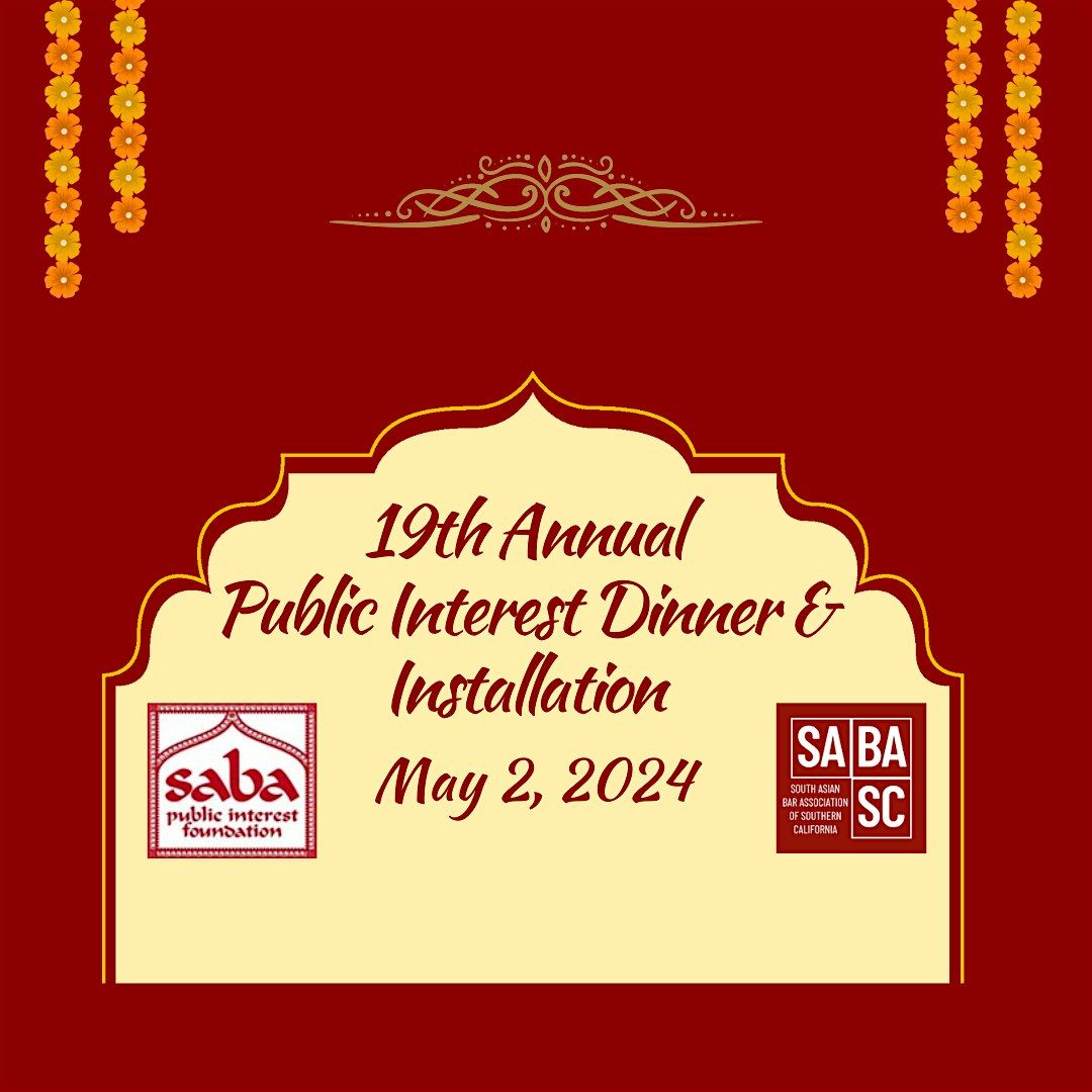 SABA  PIF and SABA-SC 19th Annual Public Interest Dinner & Installation