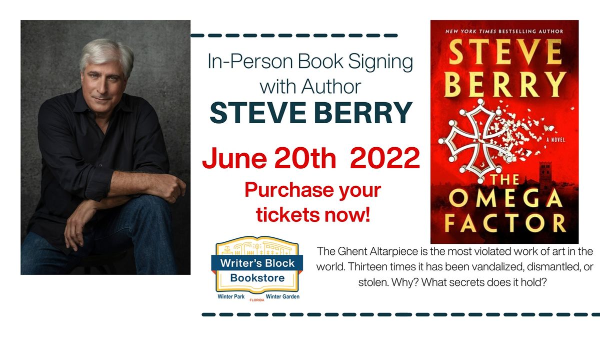 Book Signing with Bestselling Author Steve Berry - THE OMEGA FACTOR