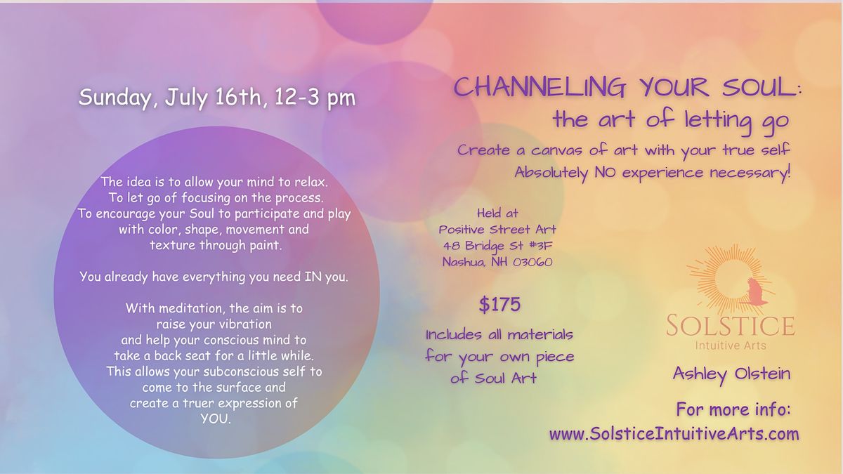 Channeling your Soul Through Art: the art of letting go