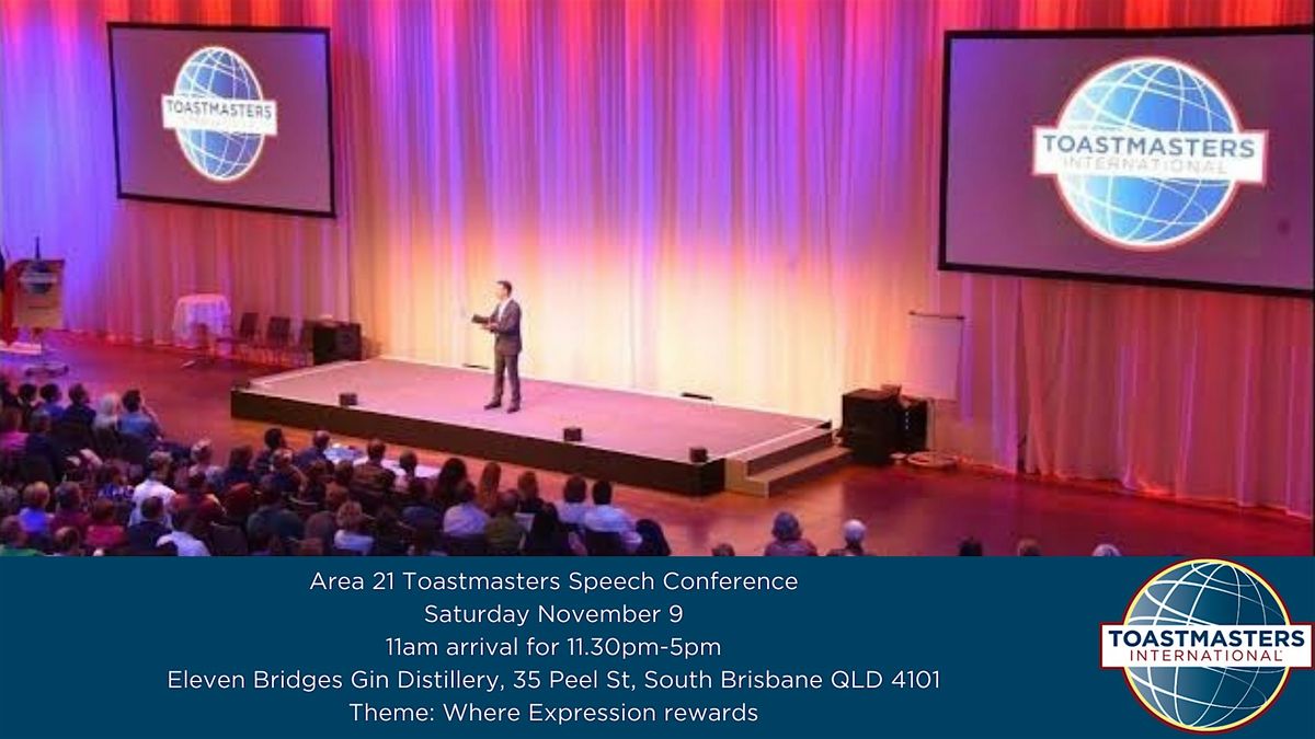 2024 Toastmasters Area 21 Speech Conference