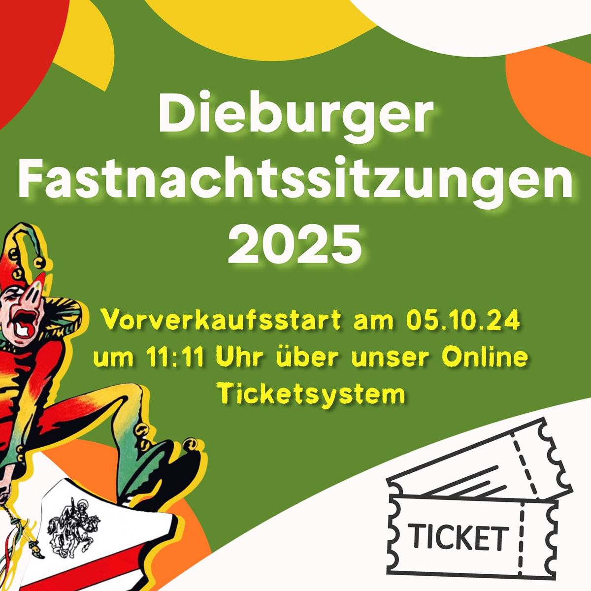 Vorverkaufsstart f\u00fcr die dieburger Fastnachtssitzungen