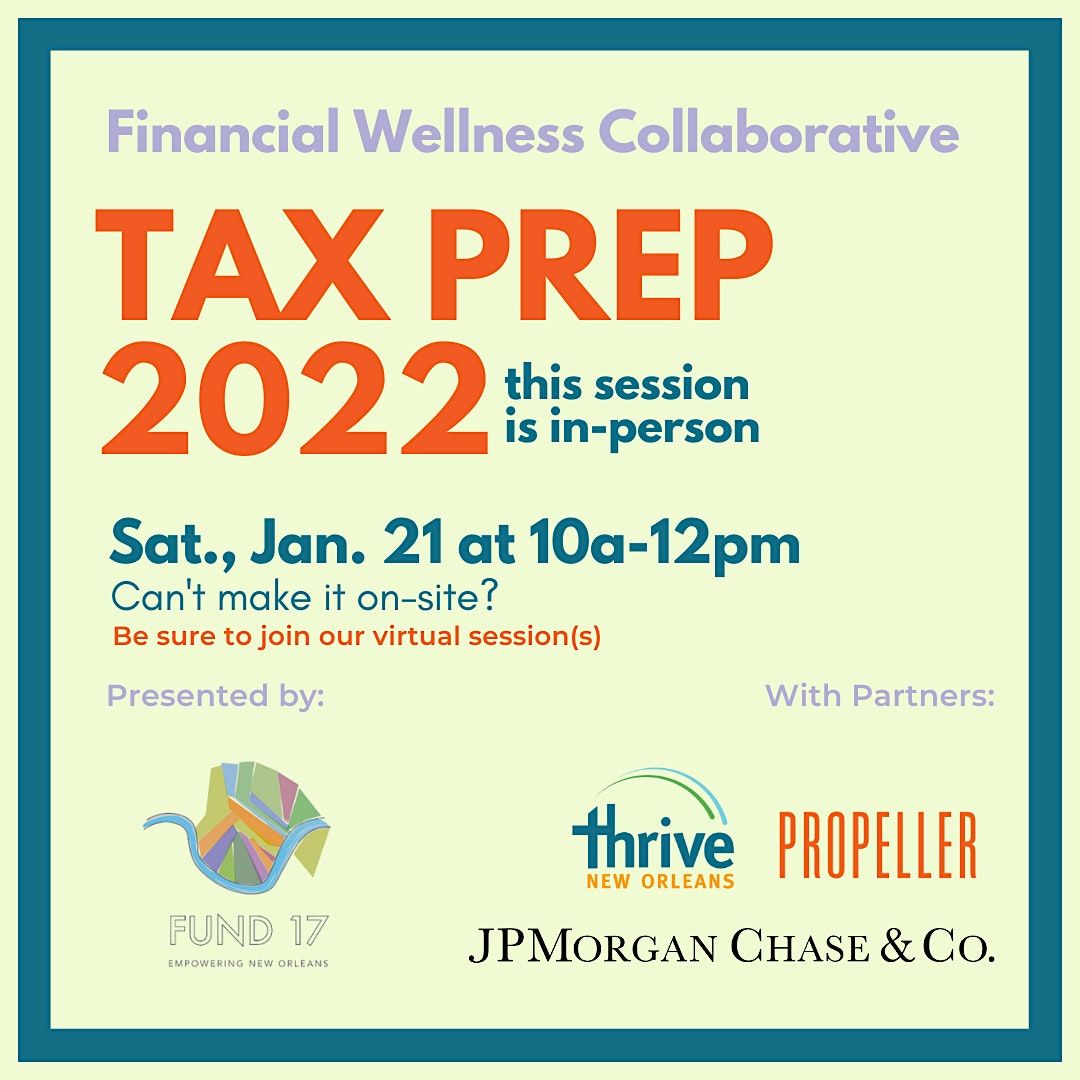 Fund 17 Tax 101 Workshop 2023 (In-Person)