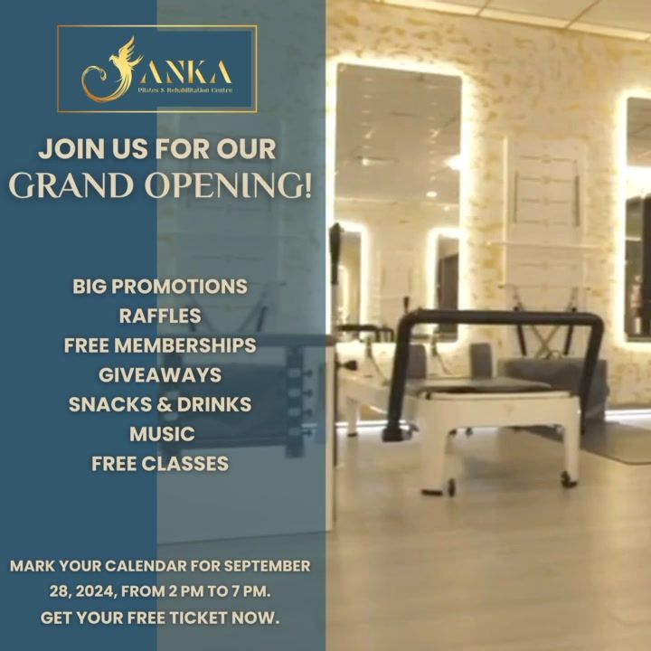 GRAND OPENING - Anka Pilates & Rehabilitation Centre