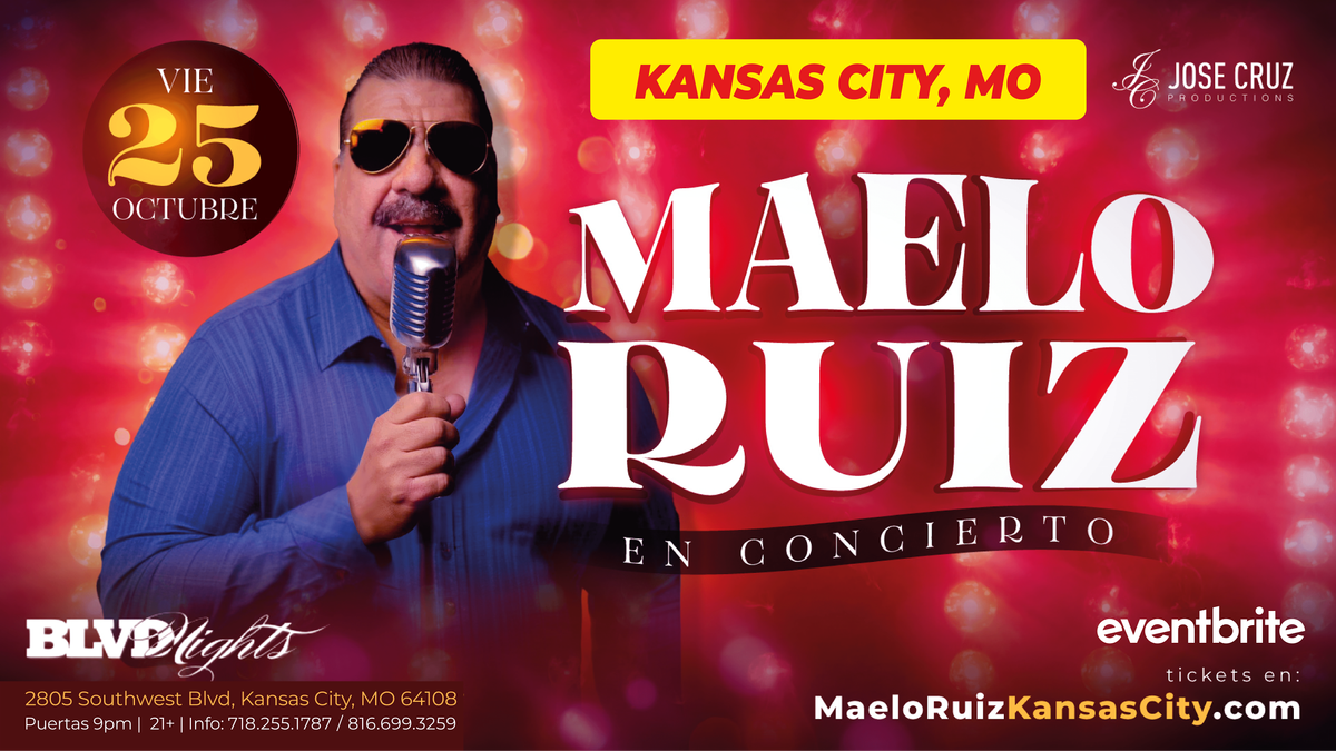 Concierto de salsa con Maelo Ruiz en Kansas City, MO | Octubre 25 2024