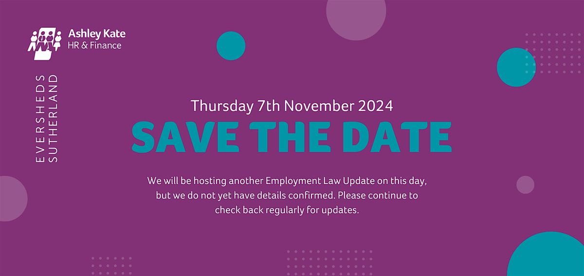 Employment Law Event (7th November)