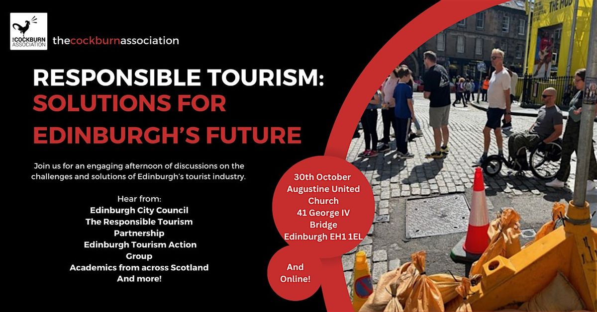 Responsible Tourism: Solutions for Edinburgh's Future (In-Person)