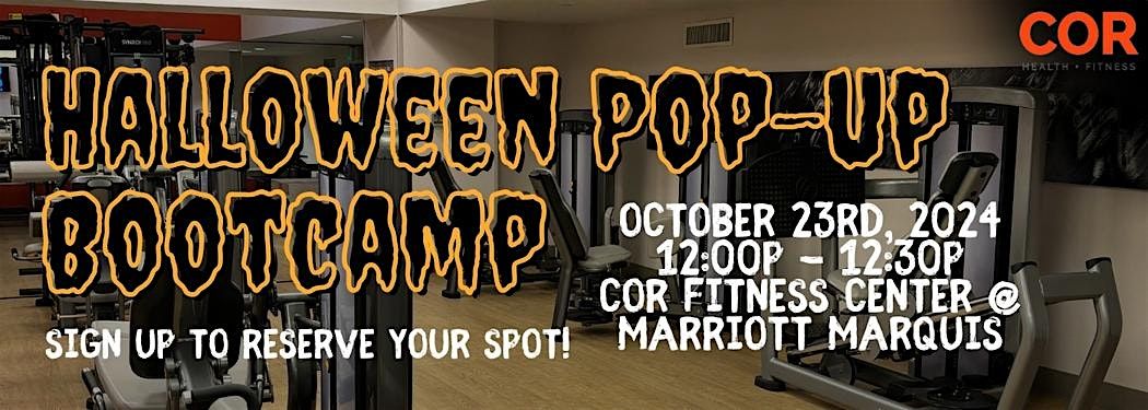 Halloween Pop-Up Bootcamp Class