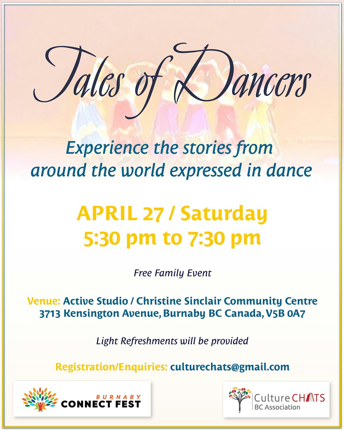 Tales of Dancers:  A free family event