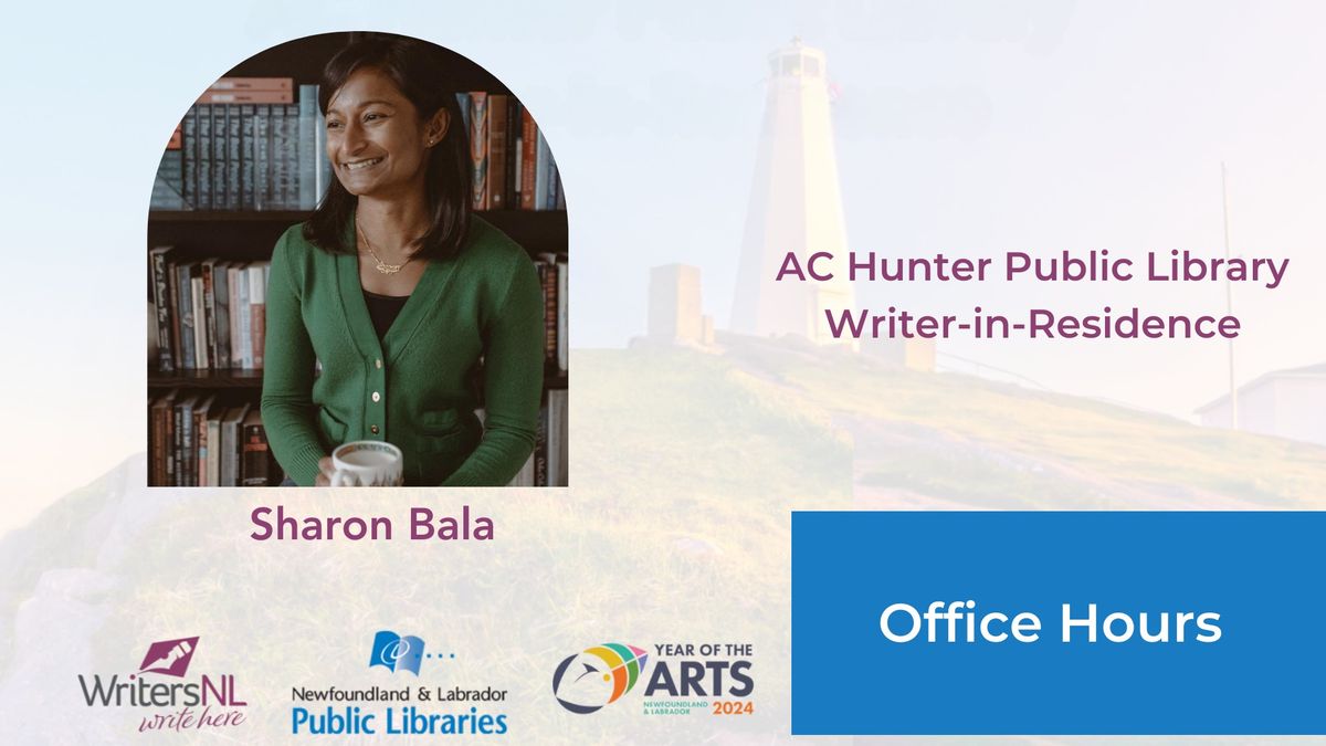 Writer-in-Residence Sharon Bala - Office Hours