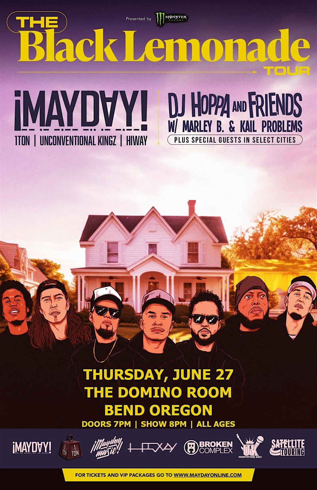 Mayday, 1Ton, Unconventional Kingz, Hiway, and DJ Hoppa at The Domino Room