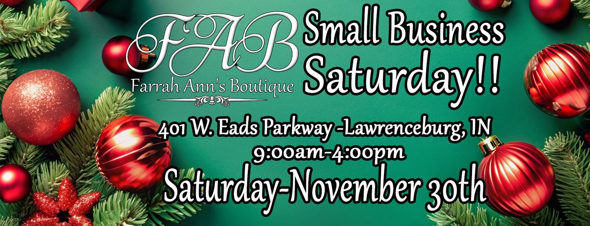 Small Business Saturday-Lawrenceburg FAB 